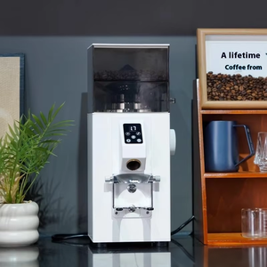 Moulin <span class=keywords><strong>à</strong></span> <span class=keywords><strong>café</strong></span> électrique 64 mm <span class=keywords><strong>à</strong></span> meules plates, simple ou double, 18 réglages de mouture, trémie de 500 g, support réglable, commande tactile - Product Image 5