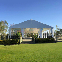 Tente de fête en PVC galvanisé robuste améliorée, tente de mariage avec parois de fenêtres amovibles, tentes de mariage en PVC pour événements