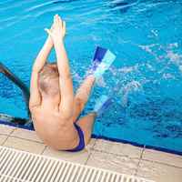 Palmes de plongée souples en caoutchouc pour sports aquatiques, snorkeling et natation
