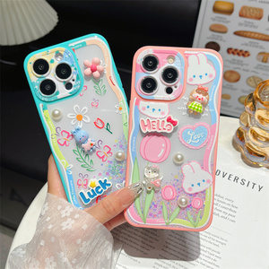 <span class=keywords><strong>Coque</strong></span> de téléphone portable 2 en 1 pour Xiaomi Redmi <span class=keywords><strong>A3</strong></span>/Redmi Note 13 Pro/Note 13, motif dessin animé, paillettes, fleur 3D, perle, ours, papillon, pour filles - Product Image 5