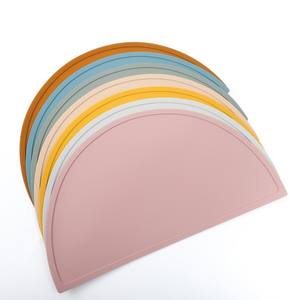 Napperon en silicone pour enfants Design rond vintage léger de haute qualité pour salle à manger, cuisine, coussin lavable avec logo imprimé - Product Image 3