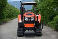 Tracteur à chenilles compact pour rizières et rizières pour terrains boueux