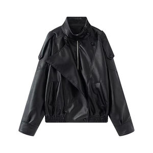 ZATRHMBM 2025 giacca autunno/inverno nuova moda da <span class=keywords><strong>donna</strong></span> <span class=keywords><strong>in</strong></span> <span class=keywords><strong>ecopelle</strong></span> a maniche lunghe giacca Casual da <span class=keywords><strong>donna</strong></span> a maniche lunghe - Product Image 2