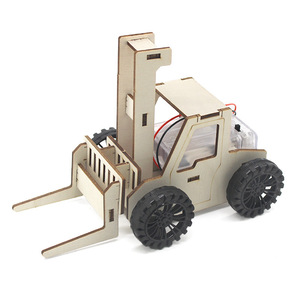 Kit de Manualidades de Madera OKYN-G6626, Kits STEM, Proyectos de Construcción Científica DIY, Versión Básica de Montacargas, Kit de Ciencia DIY - Product Image 3