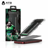 Pelindung Layar Kaca Tempered HD Transparan Privasi Grosir untuk iPhone 18 17 Pro Max Kit Pembersih Debu Pemasangan Mudah