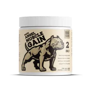 Proteína de suero para perros (razas de toros, Pit Bulls, Bullies) aumenta el peso natural saludable suplemento de ganancia muscular Bully