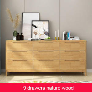 <span class=keywords><strong>Commode</strong></span> de chambre à coucher en bois massif personnalisée en usine avec tiroir - Product Image 3