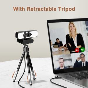 Cámara Web 4K HD con Luz de Relleno, Cámara Web Giratoria para Portátil, Cámara para PC con Micrófono - Product Image 4