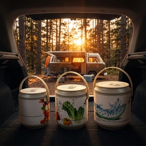 HS Plastic <strong>Ice</strong> <strong>Cooler</strong> 3.8L <strong>Ice</strong> <strong>Cooler</strong> <strong>Box</strong> with logo for Camping Picnic Sports Hard <strong>Cooler</strong> Keep Item Cooling Chest Bucket - Product Image 1