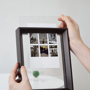 Tự làm sáng tạo 9 lỗ trang trí khung gỗ treo tường hình ảnh ảnh cắt dán khung bán buôn - Product Image 1