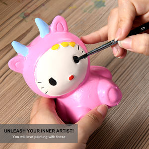 Juego de pinceles de nailon para pintura al óleo para niños, pincel de <span class=keywords><strong>acuarelas</strong></span> con <span class=keywords><strong>caja</strong></span>, 16 unidades - Product Image 6