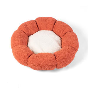 Cama redonda con diseño floral para mascotas, cama suave para gatos y perros, nuevo diseño de fábrica - Product Image 3