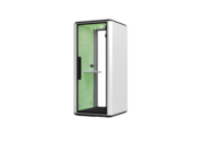 Cabine téléphonique insonorisée modulaire moderne pour 1 personne, 35 dB, 100x99x230 cm, structure en aluminium, utilisation école/hôtel/bureau, prix usine