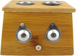 Boîte à moxibustion en bambou à deux trous pour la thérapie de moxibustion, médecine traditionnelle chinoise (MTC), soins de bien-être à domicile - Product Image 3