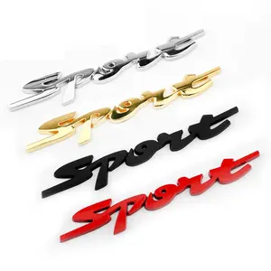 Emblèmes de voiture 3D en métal <span class=keywords><strong>SPORT</strong></span> Premium, autocollants pour les ailes latérales, le coffre arrière, les emblèmes en alliage de zinc pour toutes les voitures, décoration, autocollants de voiture - Product Image 1