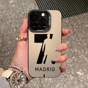 # Funda para iPhone con Silueta de 7 Jugadores de Fútbol de <span class=keywords><strong>Madrid</strong></span>, Funda Antigolpes Compatible con la Serie iPhone 17/16/15/14/13 ProMax - Product Image 2