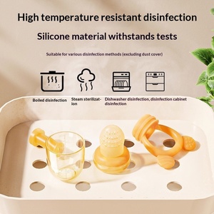 <span class=keywords><strong>Sucette</strong></span> d'alimentation pour bébé sans BPA, en silicone, avec poignée, pour la dentition et le broyage de fruits, bâtonnet d'alimentation pour bébé - Product Image 4