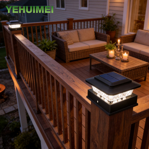 Hot Sales <strong>Solar</strong> <strong>Post</strong> Cap Lights Outdoor Pillar <strong>Lamp</strong> Bright <strong>Solar</strong> Light <strong>Post</strong> Caps White Black <strong>Solar</strong> <strong>Powered</strong> Deck <strong>Post</strong> Lights - Product Image 1