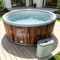 Nouveau design Spa rond avec protection de l'environnement Spa portable Massage gonflable Baignoire thermale chaude et jacuzzi Baignoires thermales extérieures