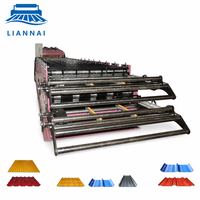 Machine de formage de tôles de toiture double couche Lian Nai, équipement de production de tôles d'acier et de zinc pliées à froid, fabrication de tuiles de toiture