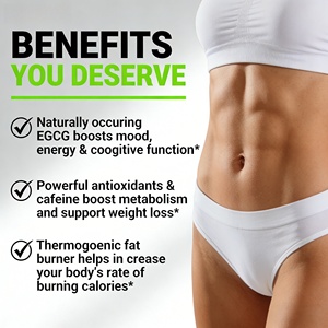 Suplemento en Cápsulas Supresor del Apetito con Extracto de Té Verde y Extracto de Grano de Café Verde de Capital Green Tea, Marca Estatal, Promueve la Quema de <span class=keywords><strong>Grasa</strong></span> - Product Image 5
