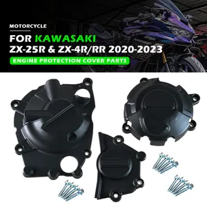 Motorrad Motor abdeckung schutz für KAWASAKI ZX-25R 2020-2023 ZX25R ZX4R ZX4RR 2023