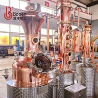 Système de distillation en cuivre multifonctionnel sur mesure Boben pour la production de spiritueux en petite distillerie, équipement de distillerie d'alcool