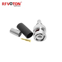 Connecteur BNC droit sans soudure à sertir (EZ) étanche pour câble coaxial LMR195 RG58 – Vente en gros