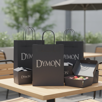 Sacs en papier de luxe personnalisés en gros avec logo imprimé, sac cadeau en papier kraft biodégradable pour la vente au détail