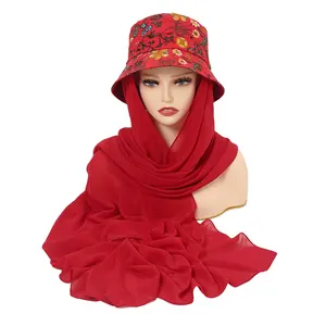 New Fashion Printing Suit Headscarf Solid Color Chiffon Scarf For Women Hijab Wholesale Of Neck Scarf
