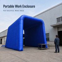 Barrière acoustique gonflable portable sur mesure pour intérieur, coques acoustiques, mur anti-bruit