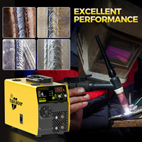 HAXIAOER MIG160 160A Mesin Las MIG Berpelindung Gas 110V 4-in-1 Gas Gasless Flux Core Lift TIG MMA Stick IGBT Inverter Portabel