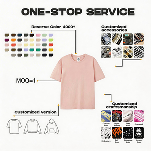 T-shirt in cotone personalizzata a manica corta, con stampa serigrafica, vestibilità oversize squadrata, MOQ 1 - Product Image 4