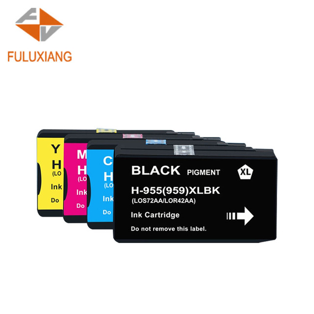 FULUXIANG Compatible HP 955 959 955XL 959XL for Cartridge for Officejet Pro 7740/8210/8710 Series-Pigment for 18-Month Warranty