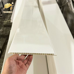 Panel de Techo de <span class=keywords><strong>PVC</strong></span> Económico, Paneles de <span class=keywords><strong>PVC</strong></span> Modernos con Aspecto de Madera Impermeables para Techo - Product Image 6