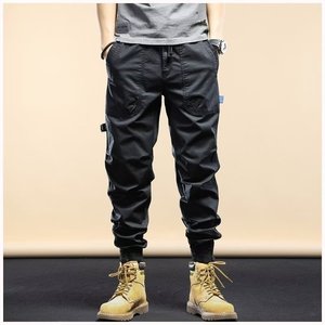 <span class=keywords><strong>Pantaloni</strong></span> Cargo da Uomo Vestibilità Ampia con Tessuto Antipiega e Tasche Multiple per Uso Quotidiano, Lavoro e Attività all'Aperto - Product Image 4