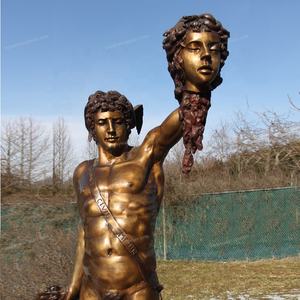 Famosa statua di <span class=keywords><strong>medusa</strong></span> che uccide <span class=keywords><strong>perseus</strong></span> in bronzo per la decorazione del giardino - Product Image 1