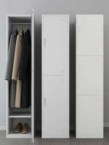 <span class=keywords><strong>Armario</strong></span> Metálico Independiente para Dormitorio de Fábrica, Gabinete Duradero de Almacenamiento de Ropa de Acero Laminado en Frío Engrosado para Apartamento/Dormitorio - Product Image 4