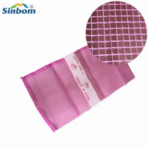 Popular Pink Plastic Pp Leno Mesh Onion Bags Ginger Net Bag with Drawstring