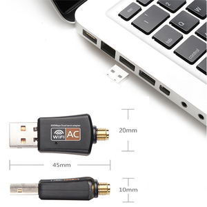 Adaptador Wifi Externo <span class=keywords><strong>Mini</strong></span> 2 en 1 Sin Controladores, <span class=keywords><strong>Ac600</strong></span> Doble Banda 2.4G/5G, Dongle Inalámbrico, Adaptador <span class=keywords><strong>USB</strong></span> Soft AP para Computadora de Escritorio y Portátil - Product Image 3