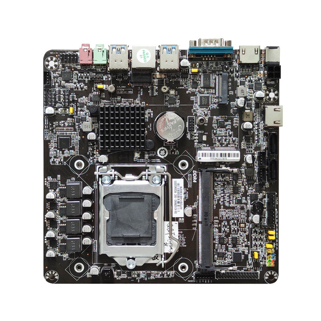 H410 H510 B550 ITX Motherboard LGA1200 Lvds Edp Mini Itx Cpu Motherboard Ddr5 with Fan Board H310 2*hd-mi Dp