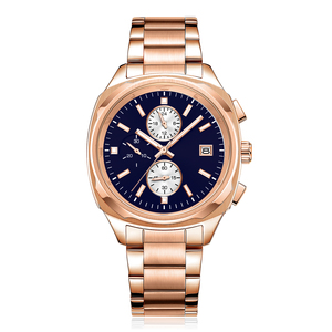 Montre de sport de luxe <span class=keywords><strong>pour</strong></span> homme, boîtier en acier inoxydable, résistante à l'eau 10 bars, aiguilles lumineuses, quartz, montre personnalisée, Reloj De Hombre - Product Image 4