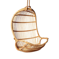 Fauteuil suspendu en rotin fait main de haute qualité pour salon, villa, terrasse