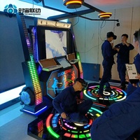 VR Double Dance Machine-Grande plate-forme de marche sans espace avec jeu de tir Bataille Divertissement Ensemble de jeu vr