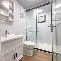 Vente directe d'usine, villa préfabriquée modulaire extensible de 20 pieds, 30 pieds, 40 pieds, maison-conteneur de luxe, structure en acier, chambre à coucher, appartement
