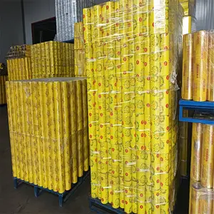 Factory Wholesale High Quality Plastic Produce Flat Clear Cling Film Roll For Vegetable And Fruit Package