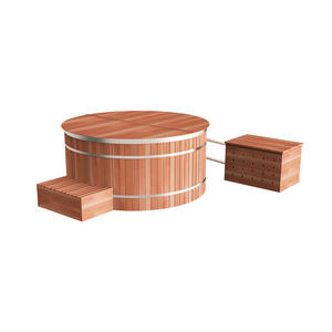 Eisbad aus Kanadischem Zedernholz, Outdoor-Badezuber aus Holz mit Abdeckung, Eisbadewanne zum Verkauf - Product Image 2