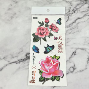 Autocollant de <span class=keywords><strong>tatouage</strong></span> floral imperméable à l'eau, <span class=keywords><strong>tatouage</strong></span> <span class=keywords><strong>temporaire</strong></span> à transfert d'eau, <span class=keywords><strong>tatouage</strong></span> corporel sexy personnalisé, autocollant de <span class=keywords><strong>tatouage</strong></span> - Product Image 3