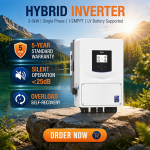 Nuevo Inversor <span class=keywords><strong>Deye</strong></span> de 6kW <span class=keywords><strong>SUN</strong></span>-6K-SG06LP1-EU-CM2, Inversor Solar Híbrido Monofásico de Bajo Voltaje de <span class=keywords><strong>6000W</strong></span> con 2 MPPT IP65 - Product Image 1
