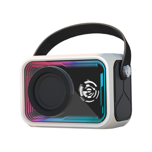Mini Handheld RGB Color Light Small Home Computer Desktop Gift Small <b>Wireless</b> Speaker Mirror Light Blue tooth Speaker - Product Image 2